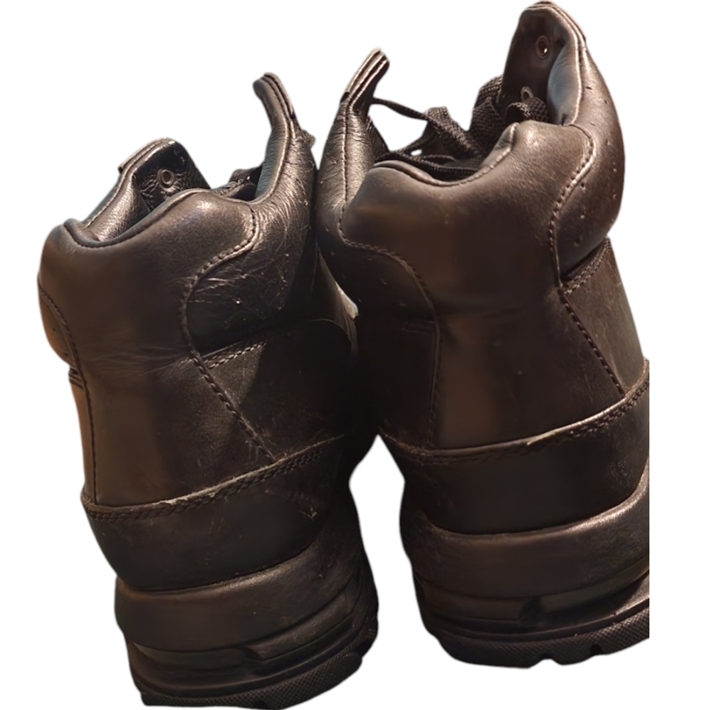 Nike Triple Black Air Max ACG Goadme Leather Shoe-Boots - Size 14 - Picture 4 of 8